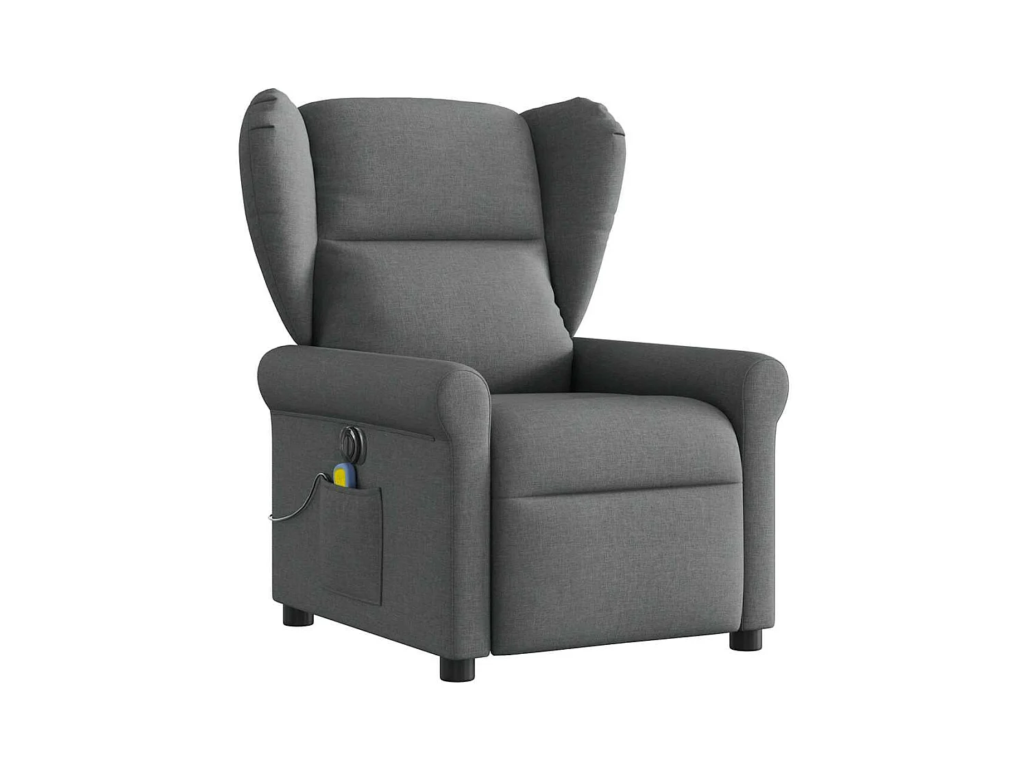 Sillón de relax | Sillón reclinable de masaje eléctrico tela gris oscuro SHL3450