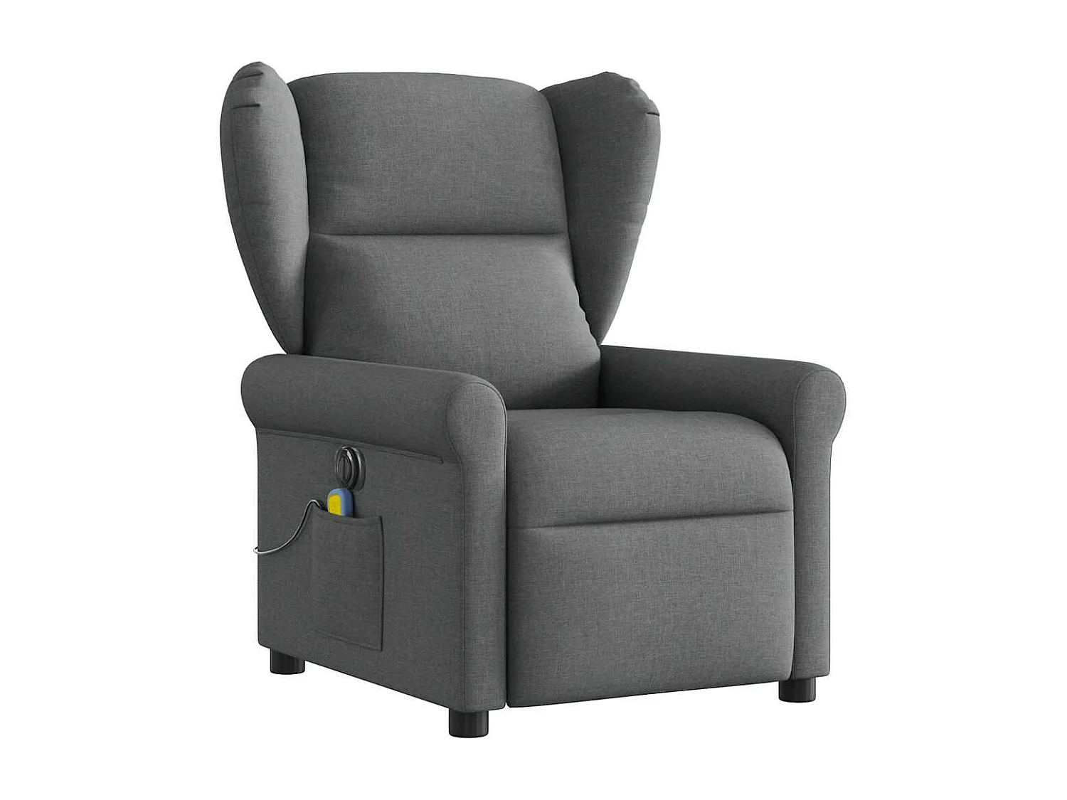 Massagesessel Elektrisch | Relaxsessel indoor Dunkelgrau Stoff SHL31364