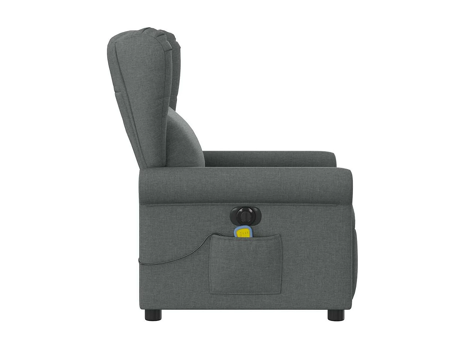 Massagesessel Elektrisch | Relaxsessel indoor Dunkelgrau Stoff SHL31364