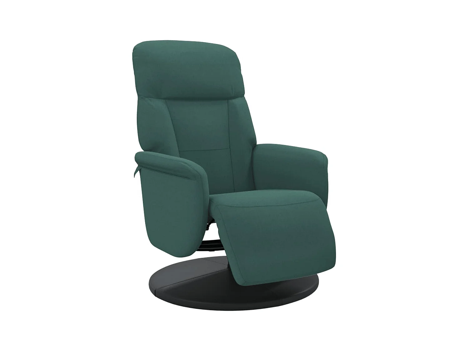 Fauteuil inclinable-Fauteuil salon avec repose-pied vert foncé velours SHL2045
