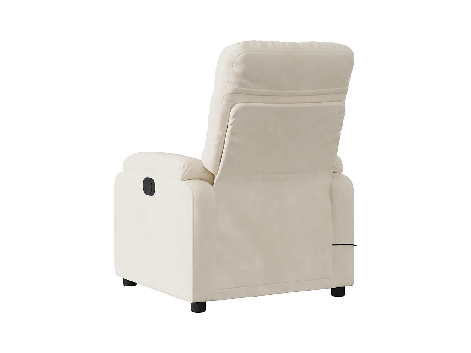 Sillón de relax | Sillón reclinable de masaje tela de microfibra beige SHL3537