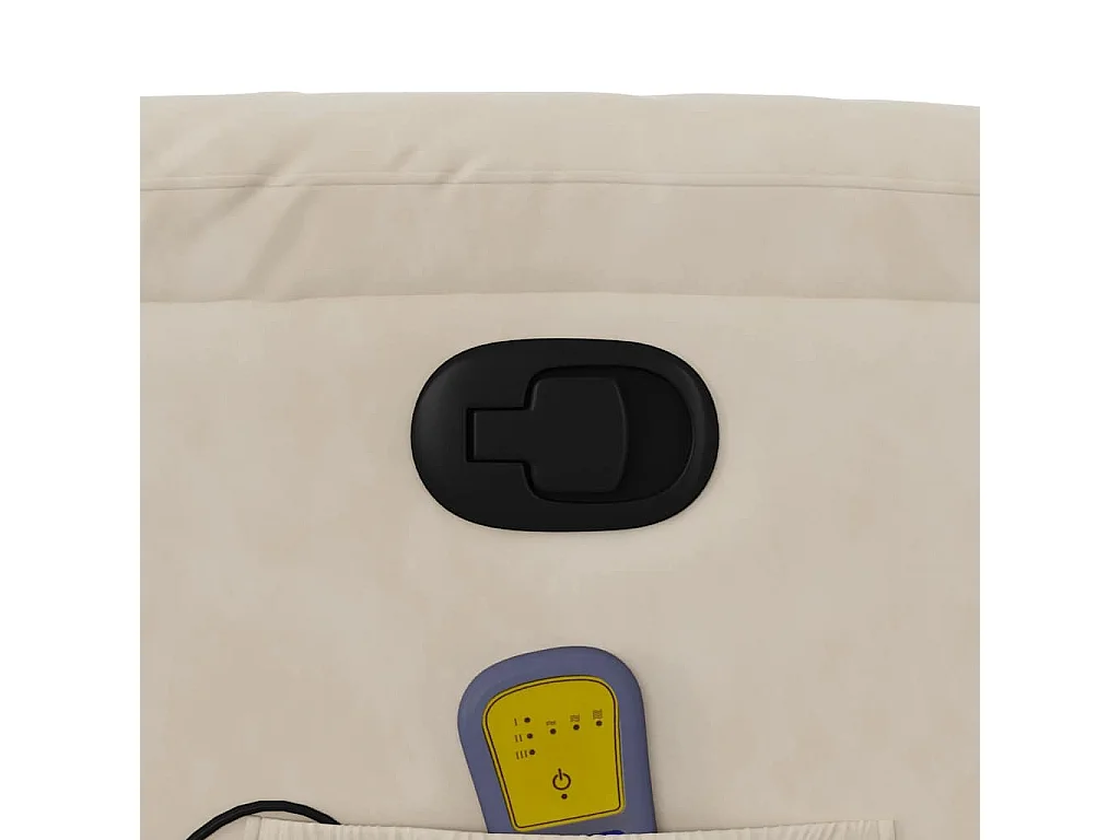 Sillón de relax | Sillón reclinable de masaje tela de microfibra beige SHL3537