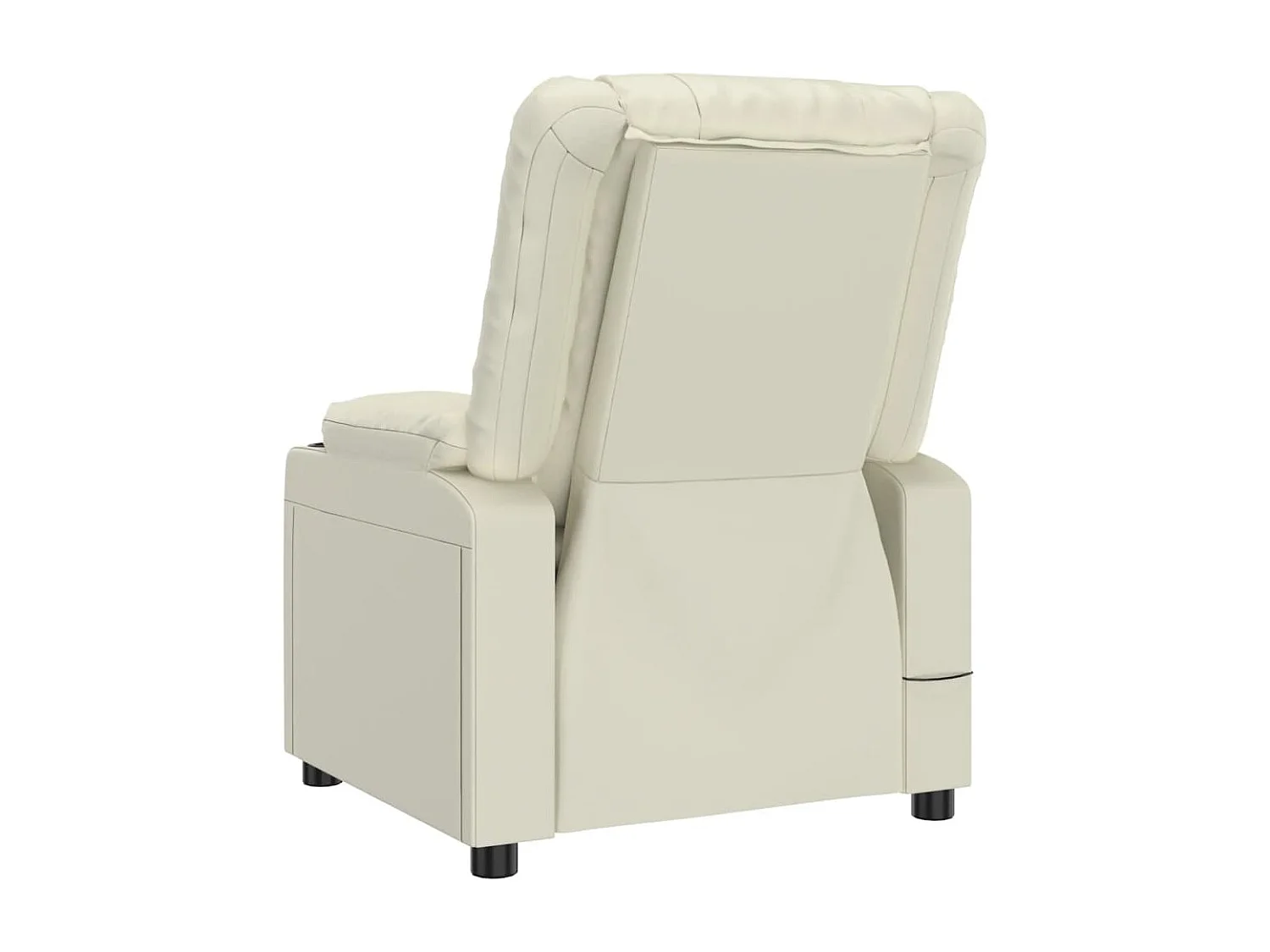 Fauteuil inclinable-Fauteuil de salon Crème Similicuir SHL2100