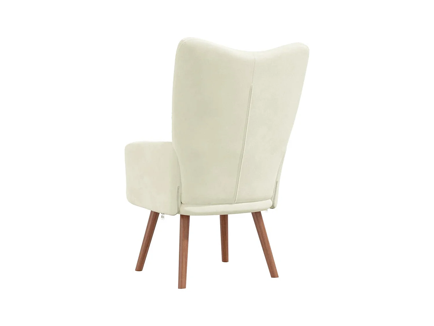 Sillón de relax | Silla de relax de terciopelo blanco crema SHL3650