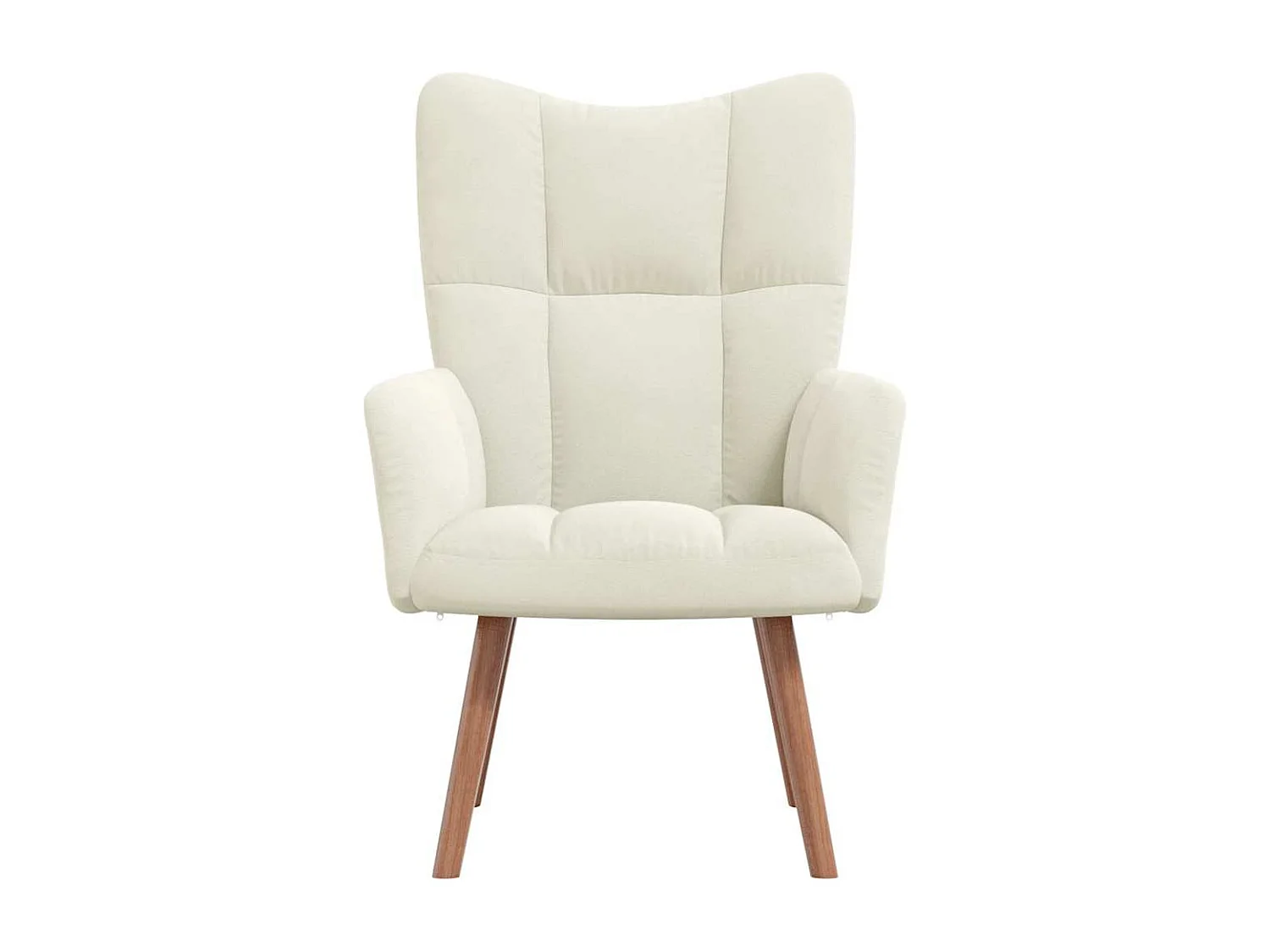Chaise de relaxation-Fauteuil de Salon Blanc crème Velours SHL3563