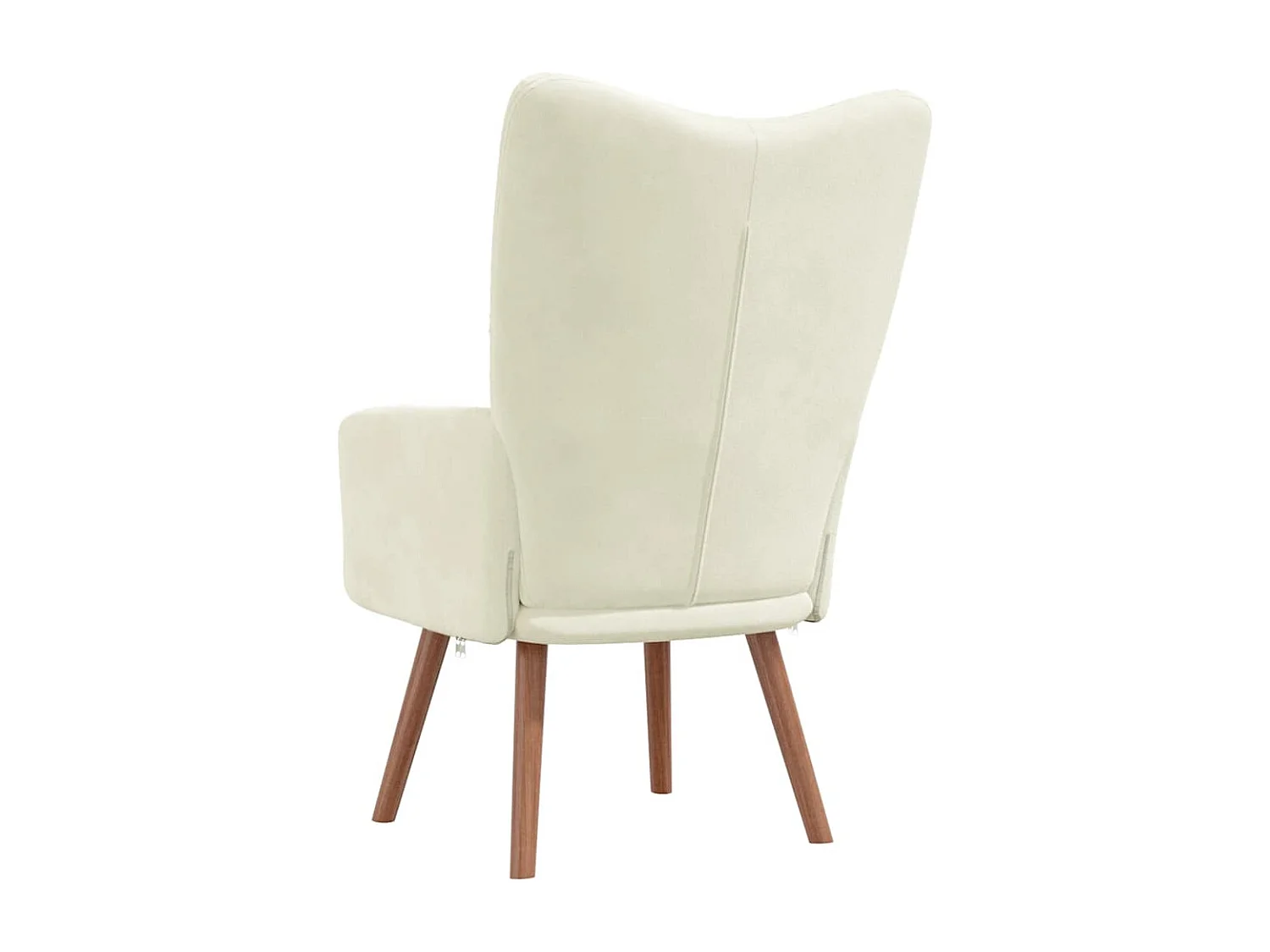 Chaise de relaxation-Fauteuil de Salon Blanc crème Velours SHL3563