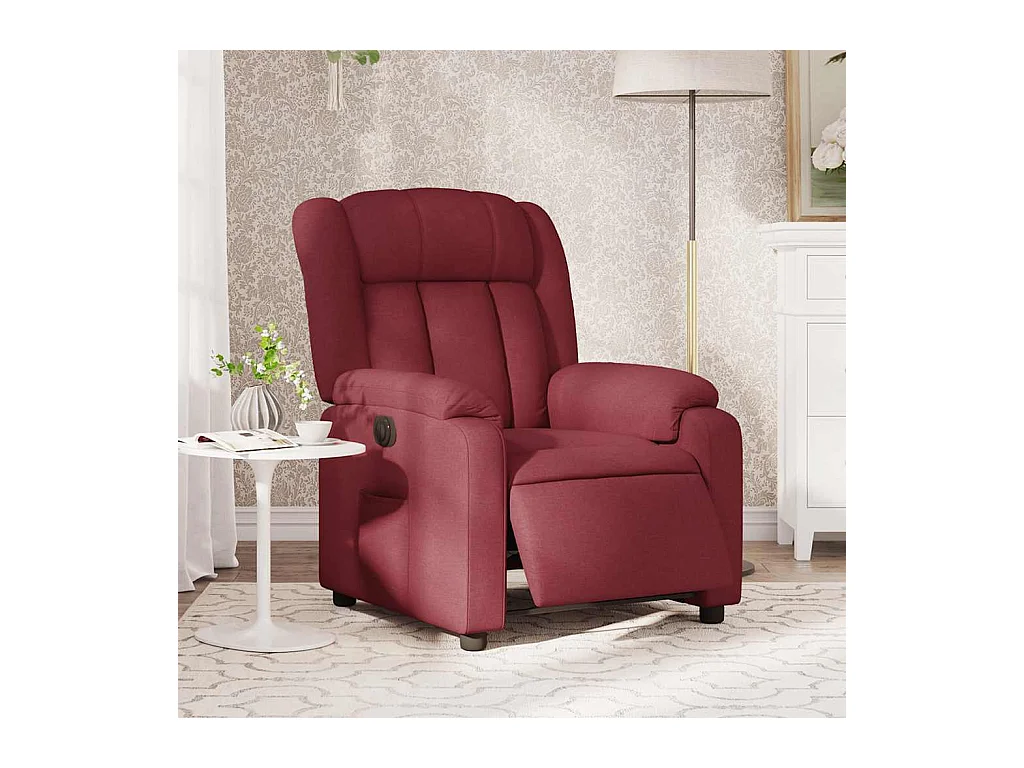 Sillón de relax | Silla | Sillón reclinable eléctrico tela rojo tinto SHL5920