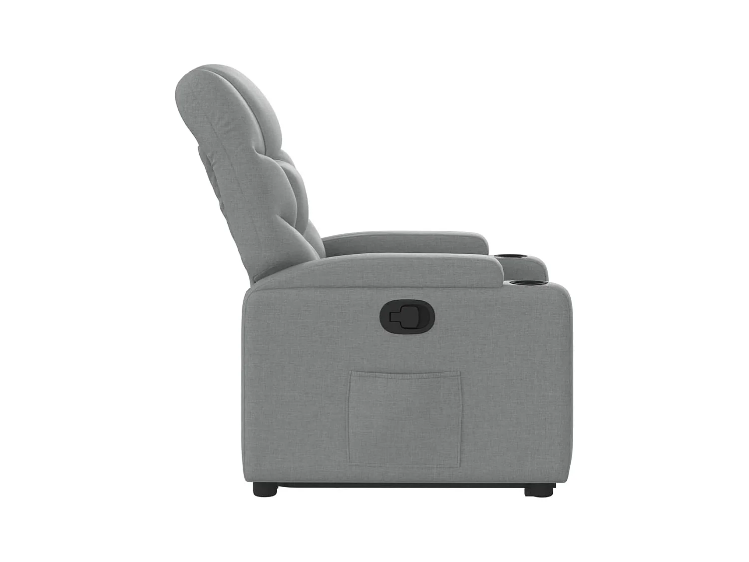 Sillón de relax | Silla | Sillón reclinable elevable de tela gris claro SHL4577