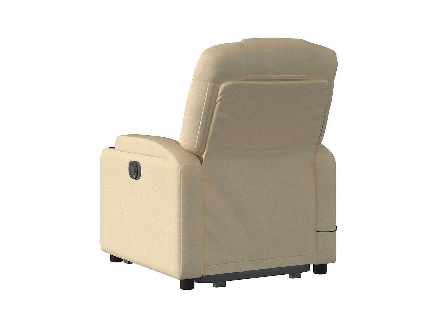 Silla de masaje reclinable de pie de tela color crema SHL2738