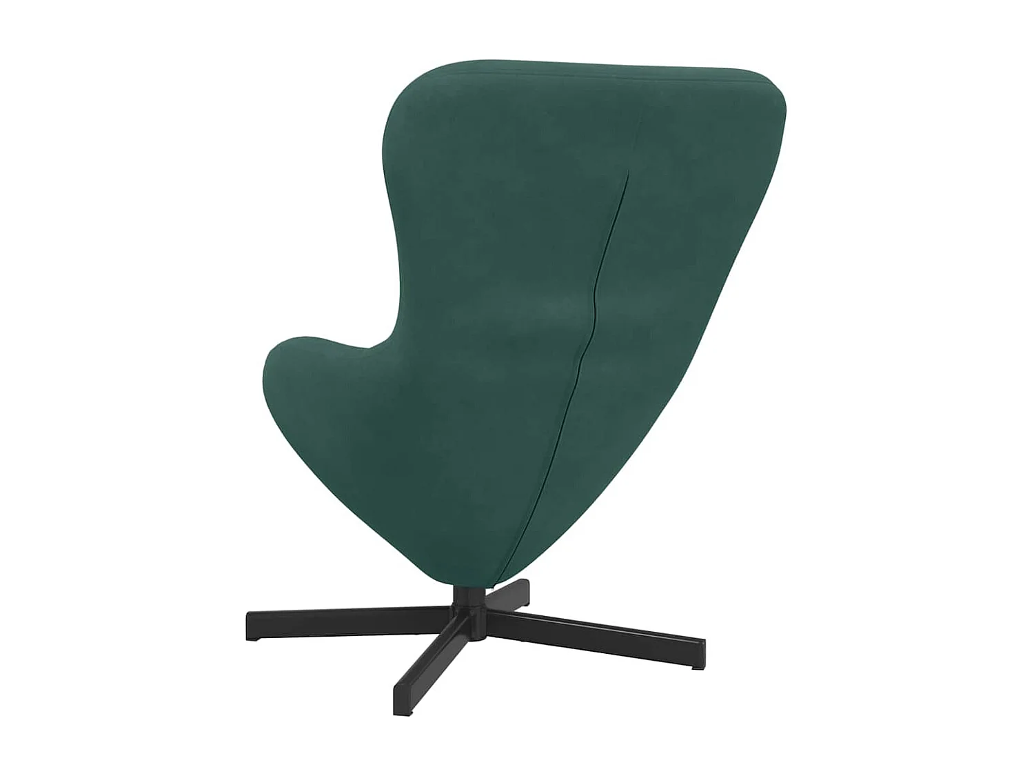 Eiersessel | Relaxsessel indoor Dunkelgrün 63x73x90 cm Samt SHL47339