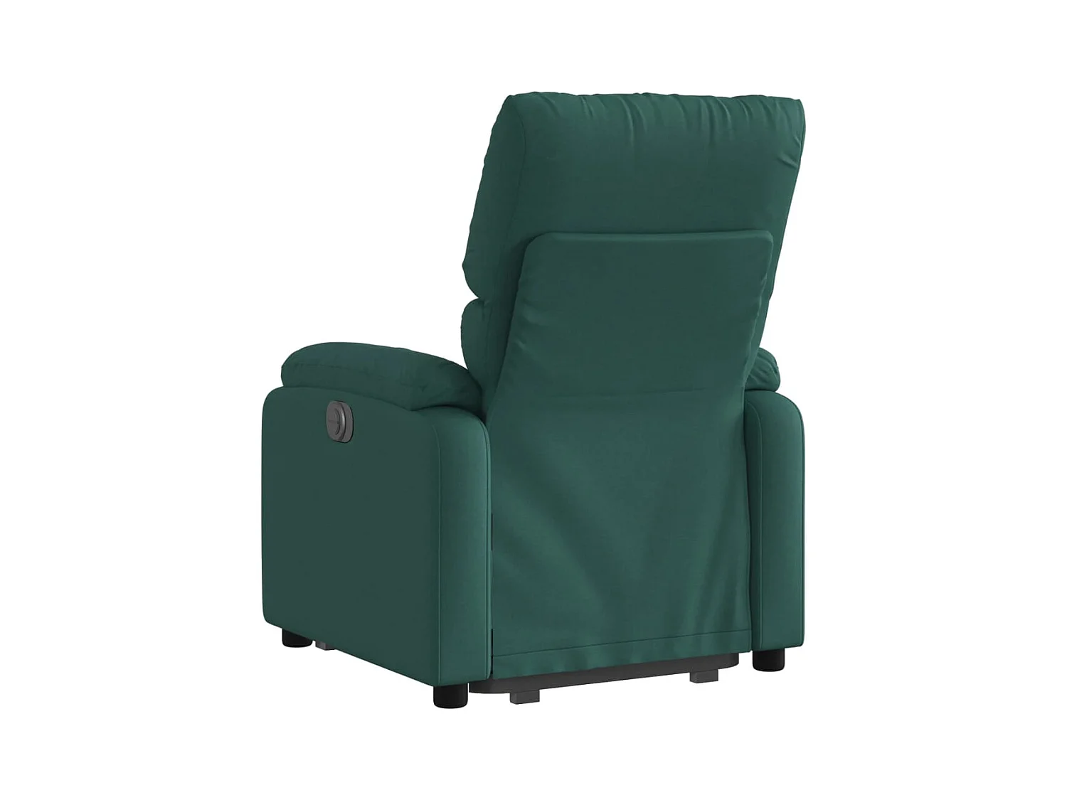 Silla de relax | Sillón eléctrico reclinable elevable de tela verde oscuro SHL3886