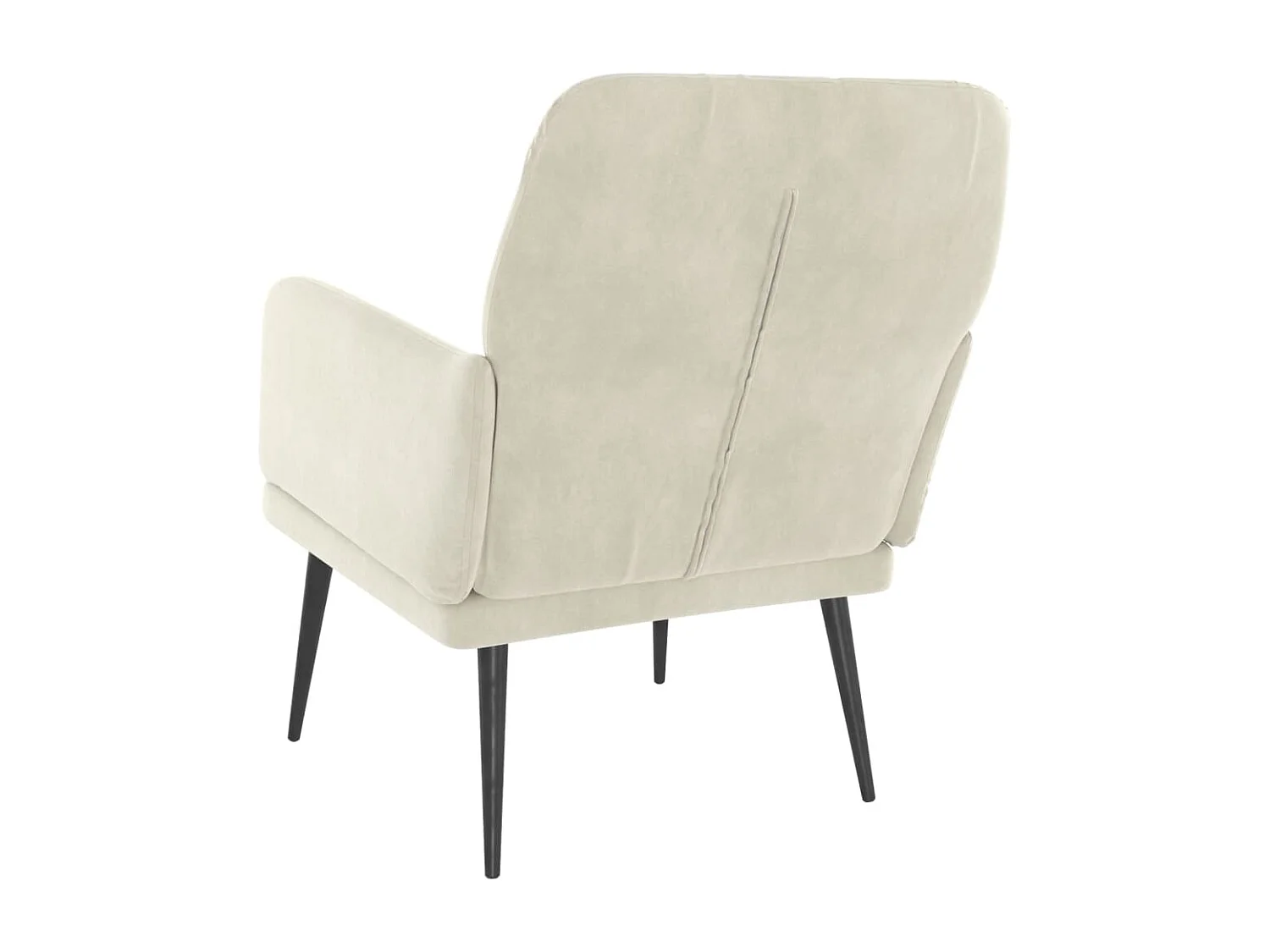 Relaxsessel indoor | Sessel Wohnzimmer & Schlafzimmer Creme 62x79x79 cm Samt SHL14350