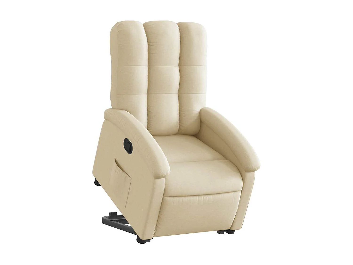 Relaxsessel | Lounge Sessel für Wohnzimmer mit Aufstehhilfe Creme Stoff SHL68772