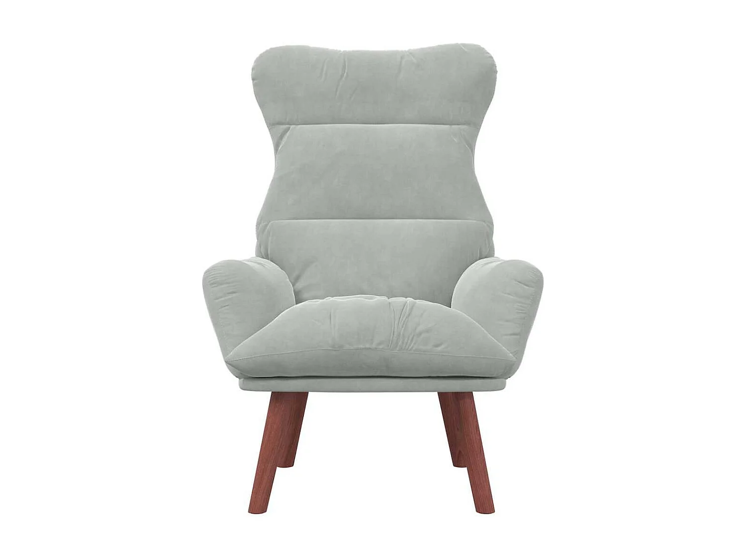 Relaxsessel | Lounge Sessel für Wohnzimmer Hellgrau 69x74x93 cm Samt SHL87297