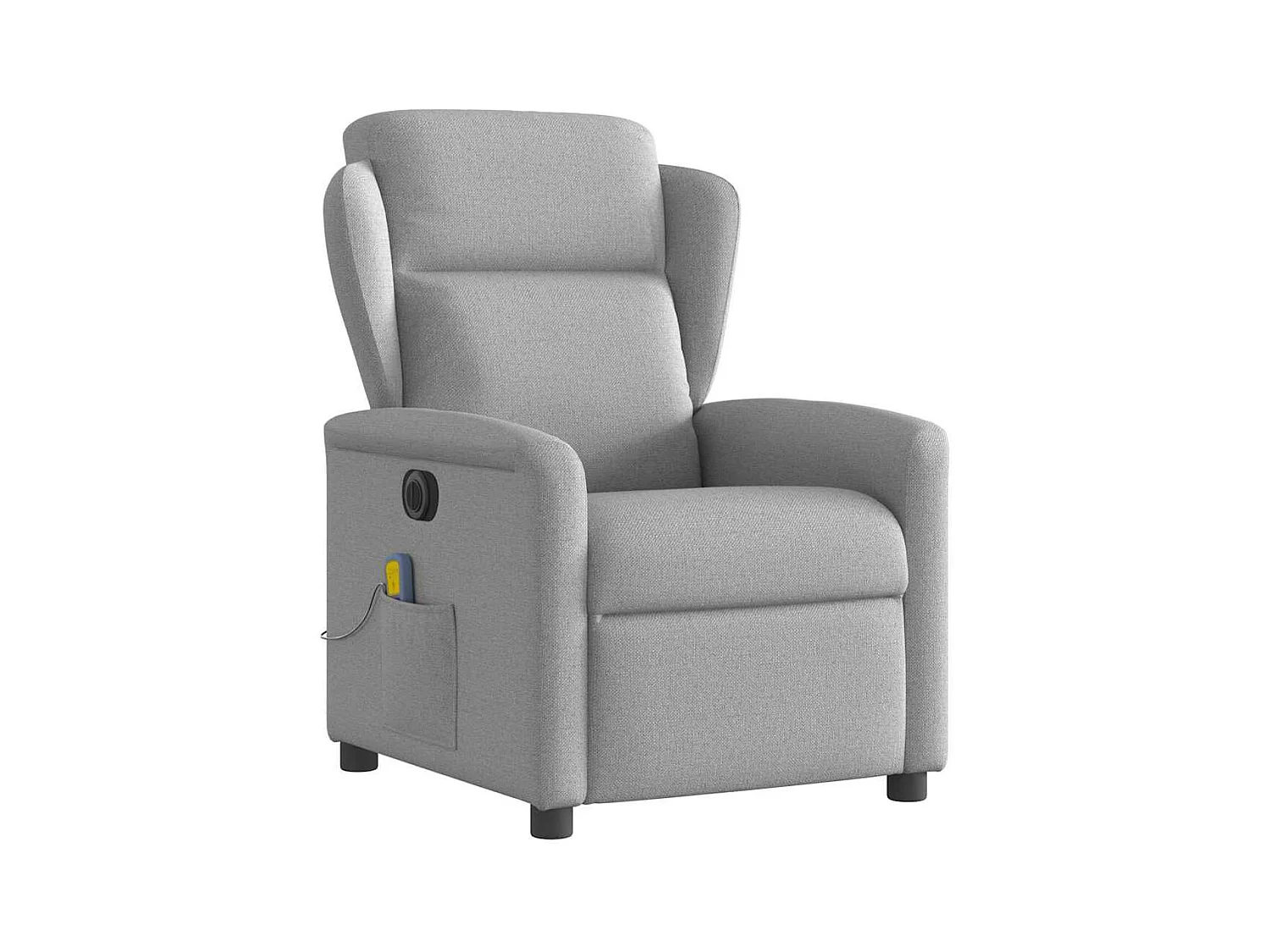 Sillón de relax | Sillón reclinable de masaje eléctrico tela gris nube SHL3089