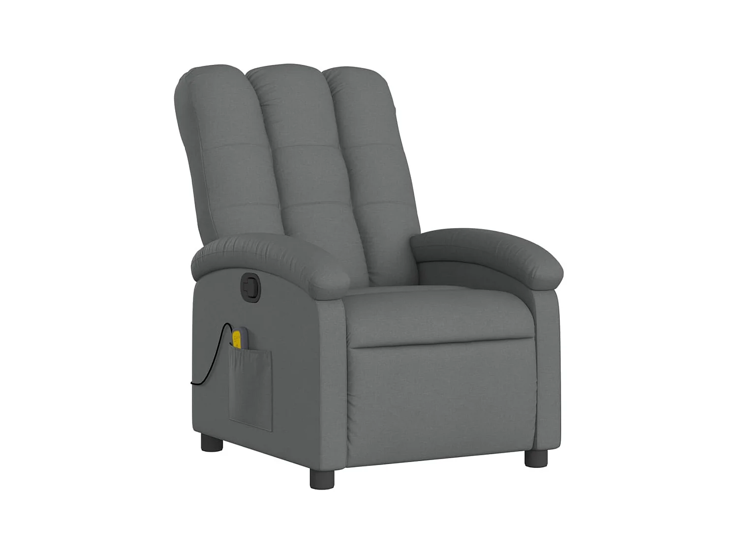 Fauteuil inclinable-Chaise de relax-Fauteuil de Massage gris foncé tissu SHL2072