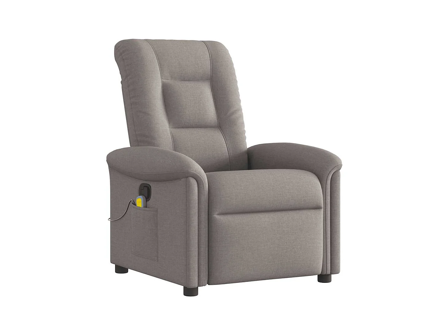 Fauteuil inclinable-Chaise de relax-Fauteuil de Massage Taupe Tissu SHL1671