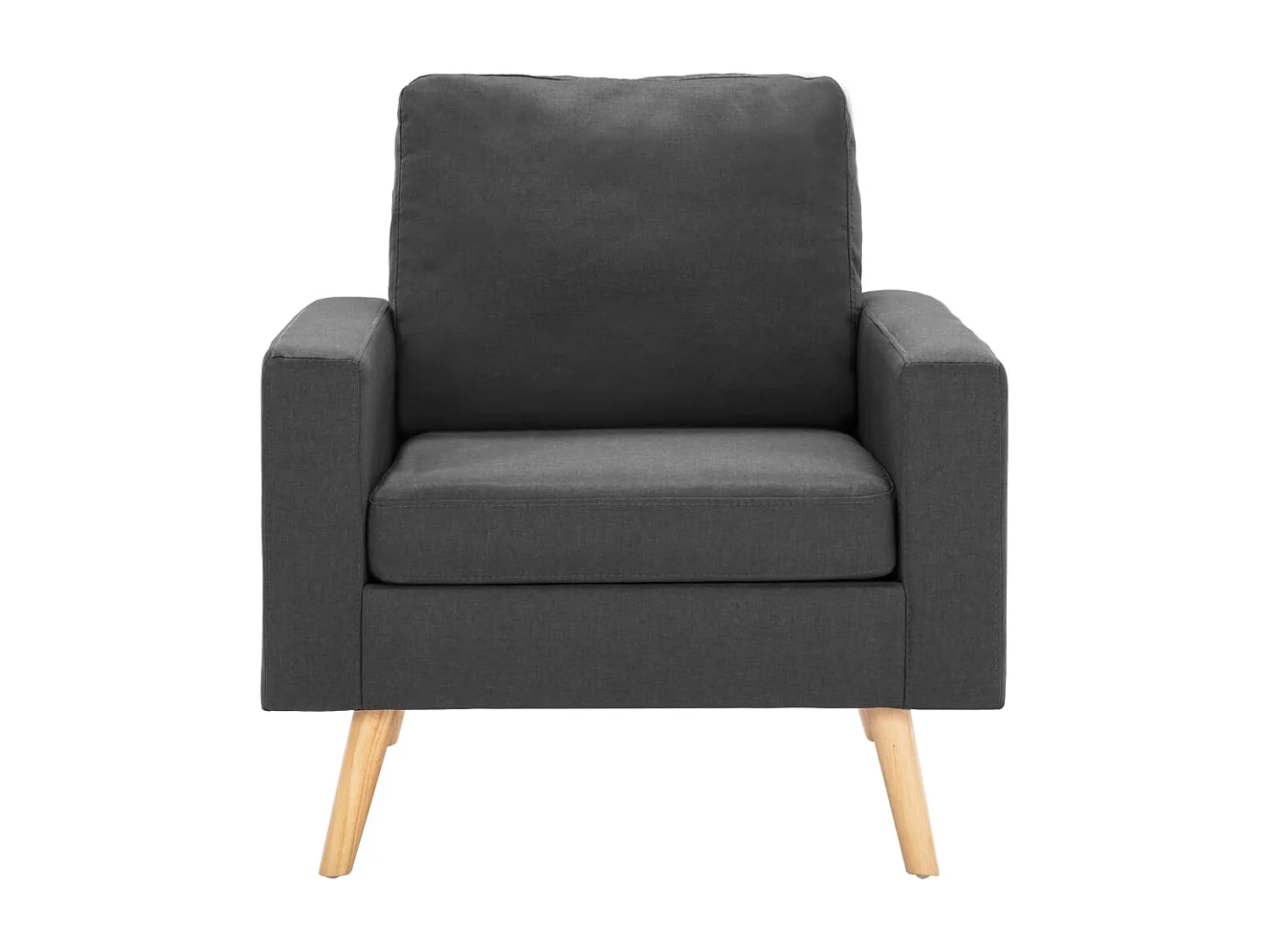 Relaxsessel | Lounge Sessel für Wohnzimmer Dunkelgrau Stoff SHL68414