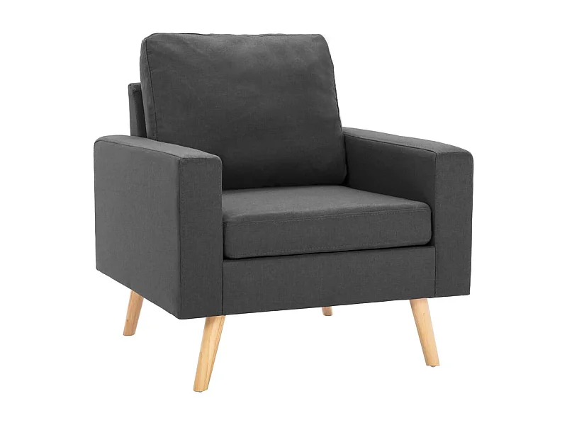 Relaxstoel | Fauteuil stof donkergrijs