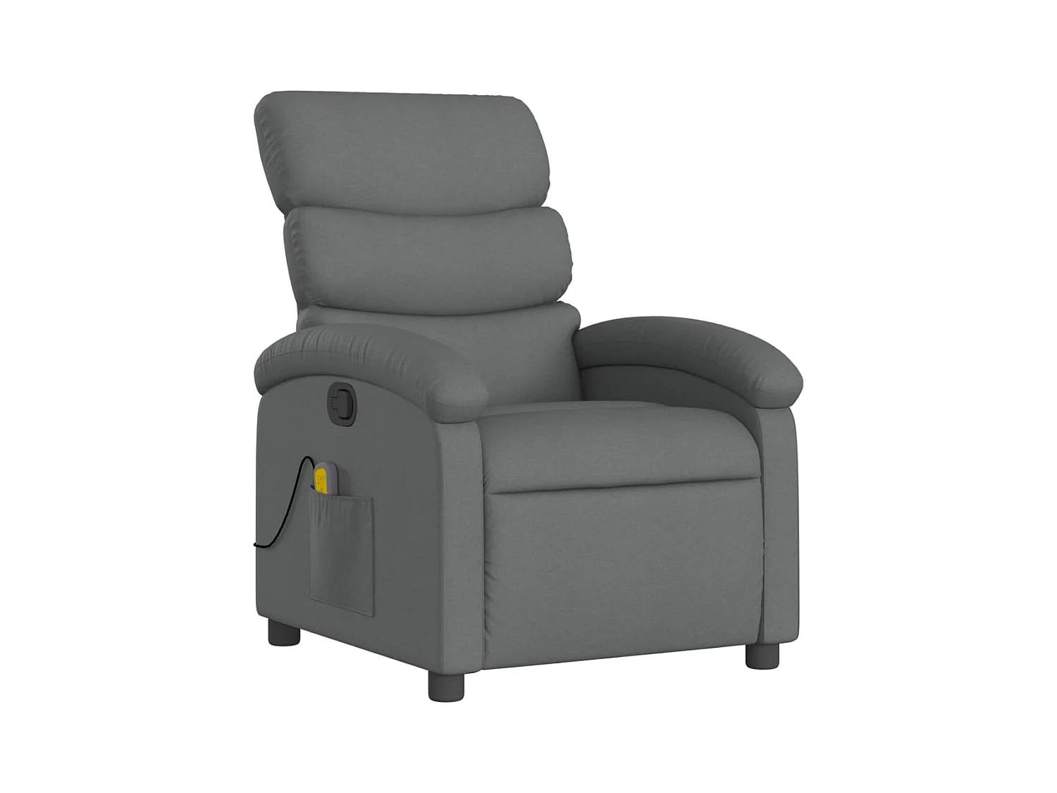 Fauteuil inclinable-Chaise de relax-Fauteuil de Massage gris foncé tissu SHL3076