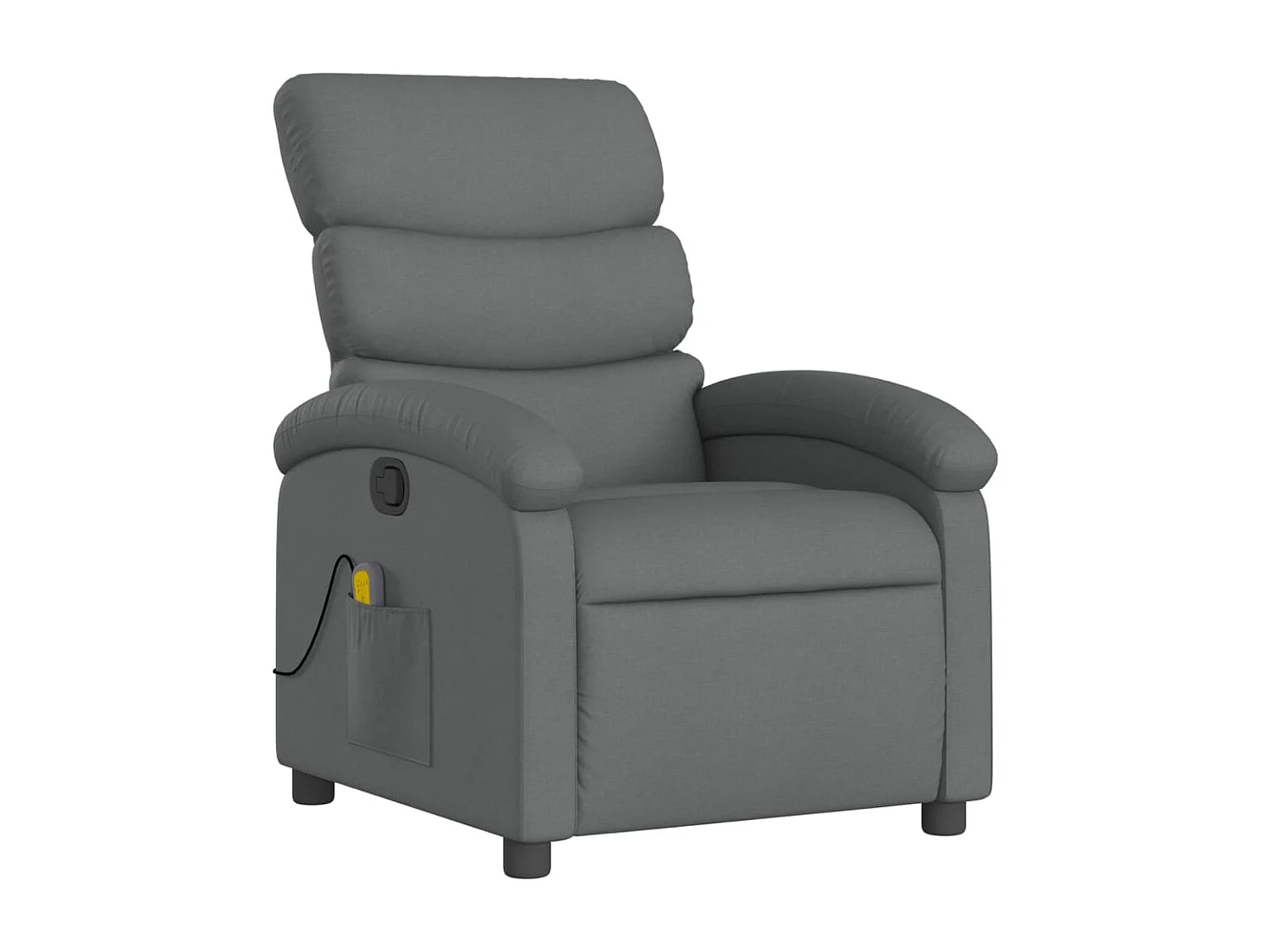 Fauteuil inclinable-Chaise de relax-Fauteuil de Massage gris foncé tissu SHL3076