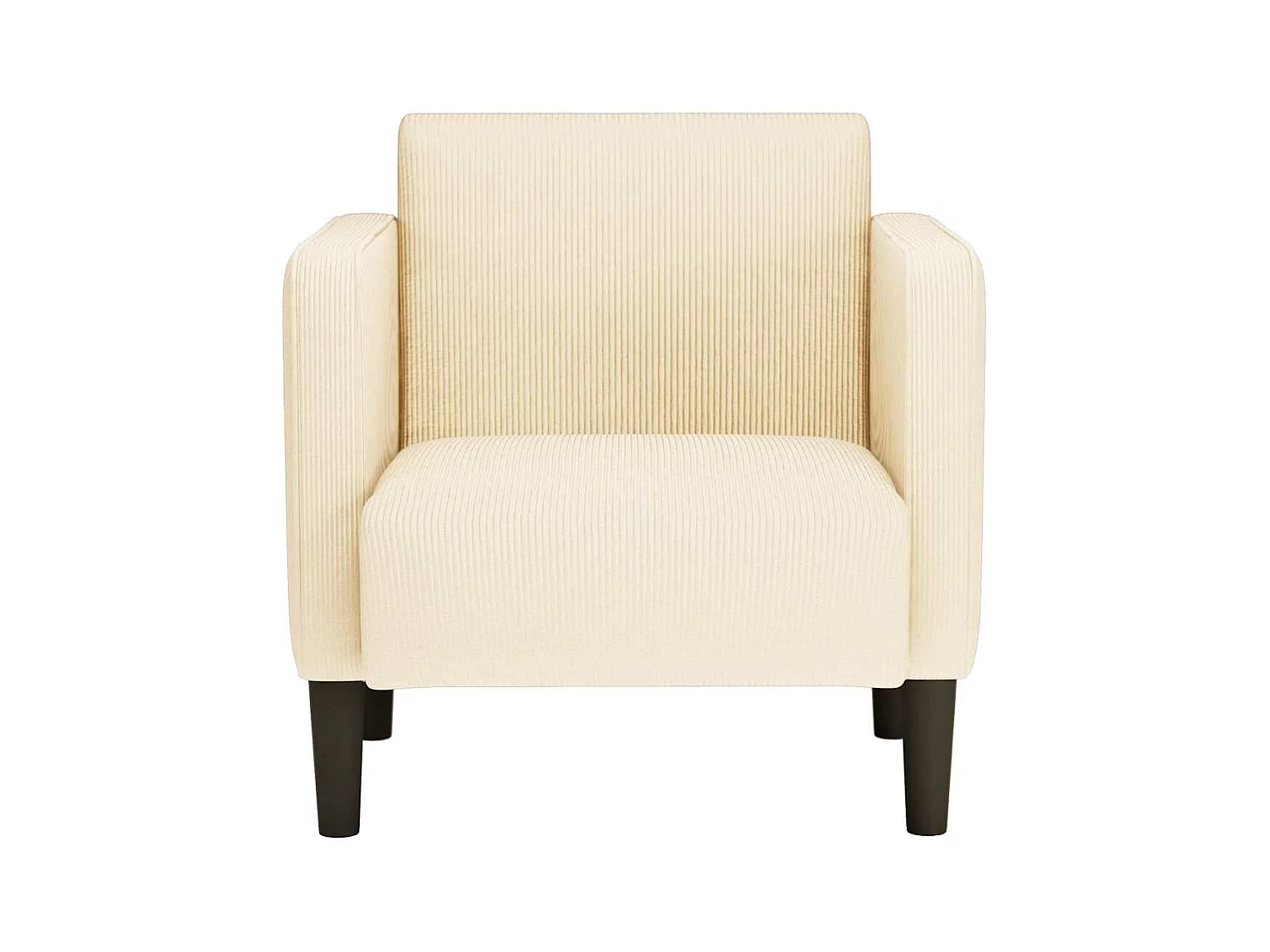 Poltrona | Cadeira Relax com apoio de braços 54 cm tecido corduroy creme SHL306567