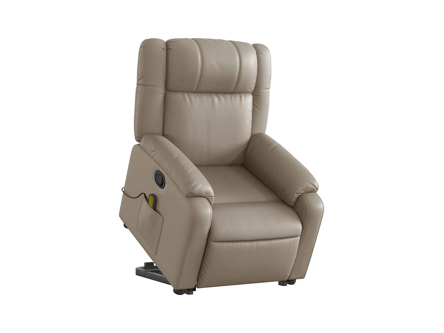 Fauteuil inclinable-Chaise de relax-Fauteuil de Massage Cappuccino Similicuir SHL1151