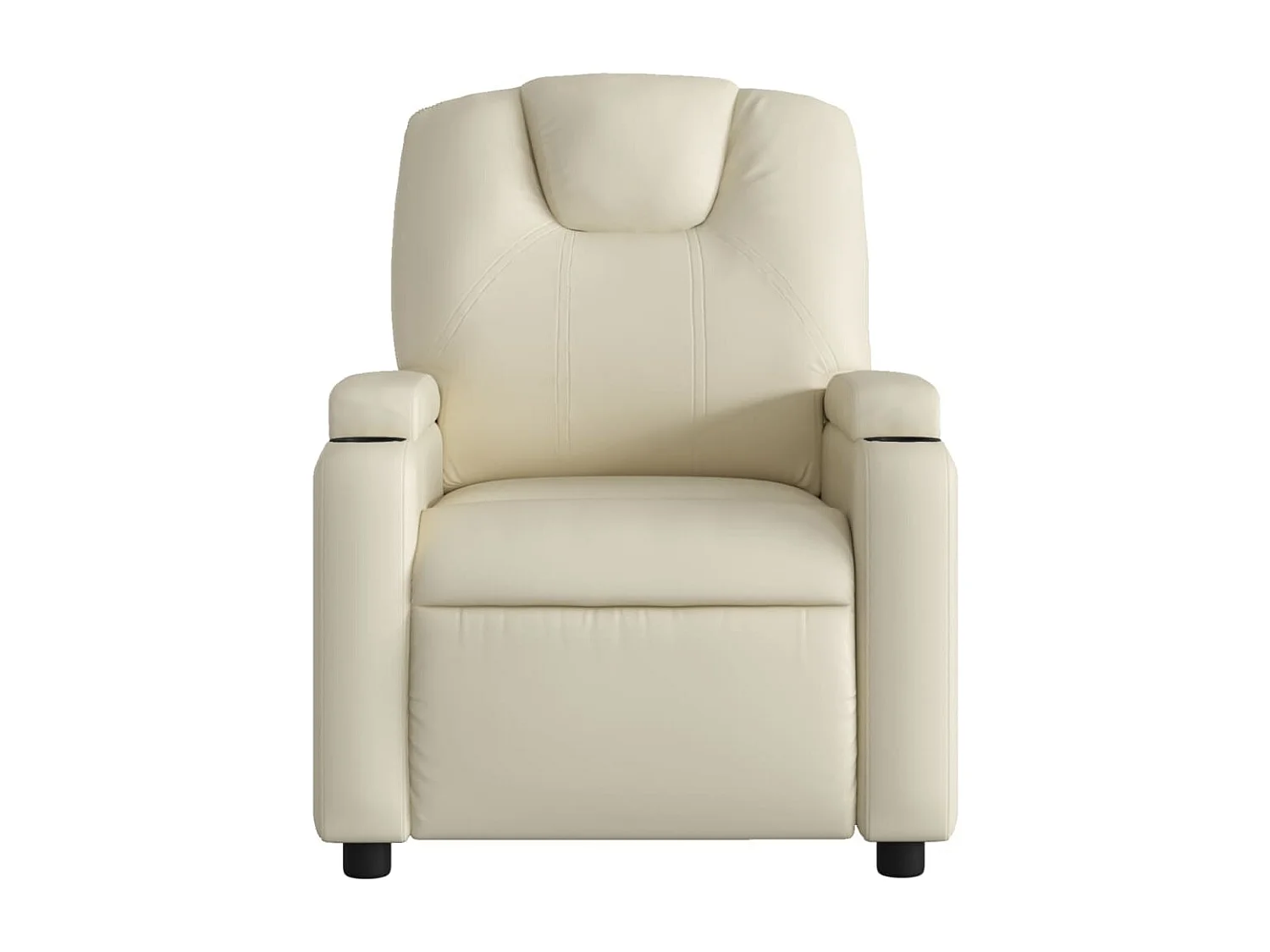 Fauteuil inclinable-Chaise de relax-Fauteuil de Massage crème similicuir SHL1404
