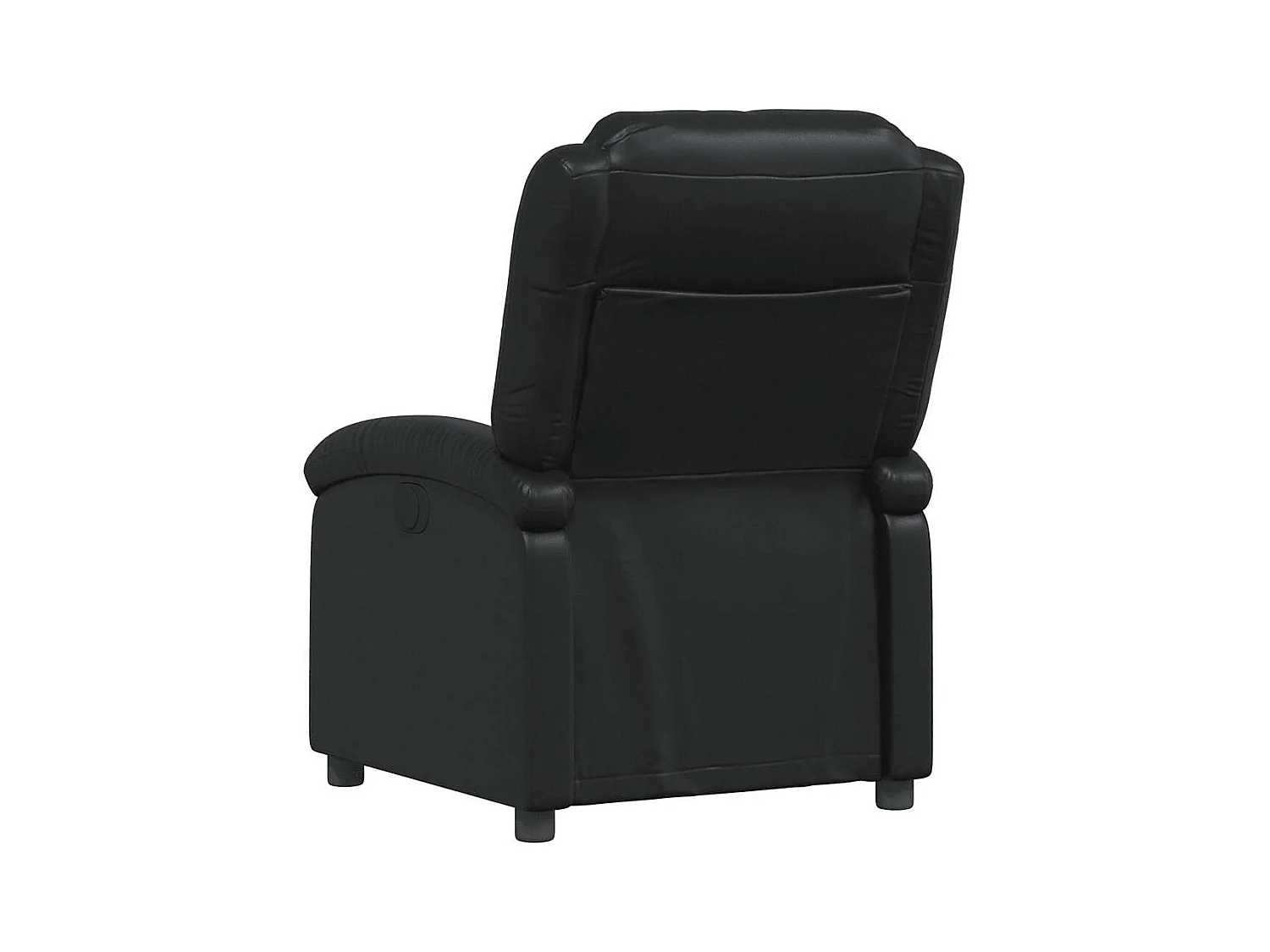 Sillón de relax | Sillón reclinable de piel sintética negra SHL4594