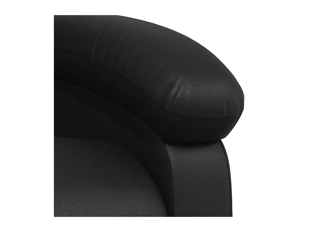 Sillón de relax | Sillón reclinable de piel sintética negra SHL4594