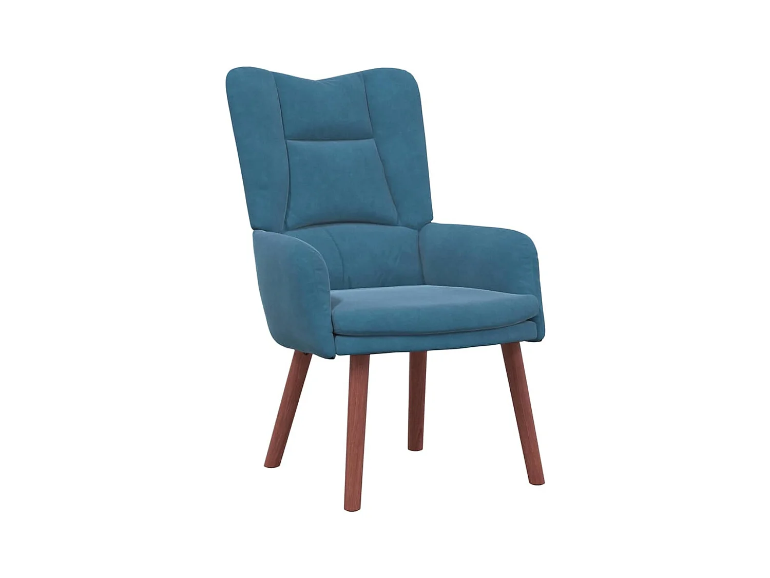 Fauteuil Salon-Chaise de relax Bleu 63x67x94 cm Velours SHL4795