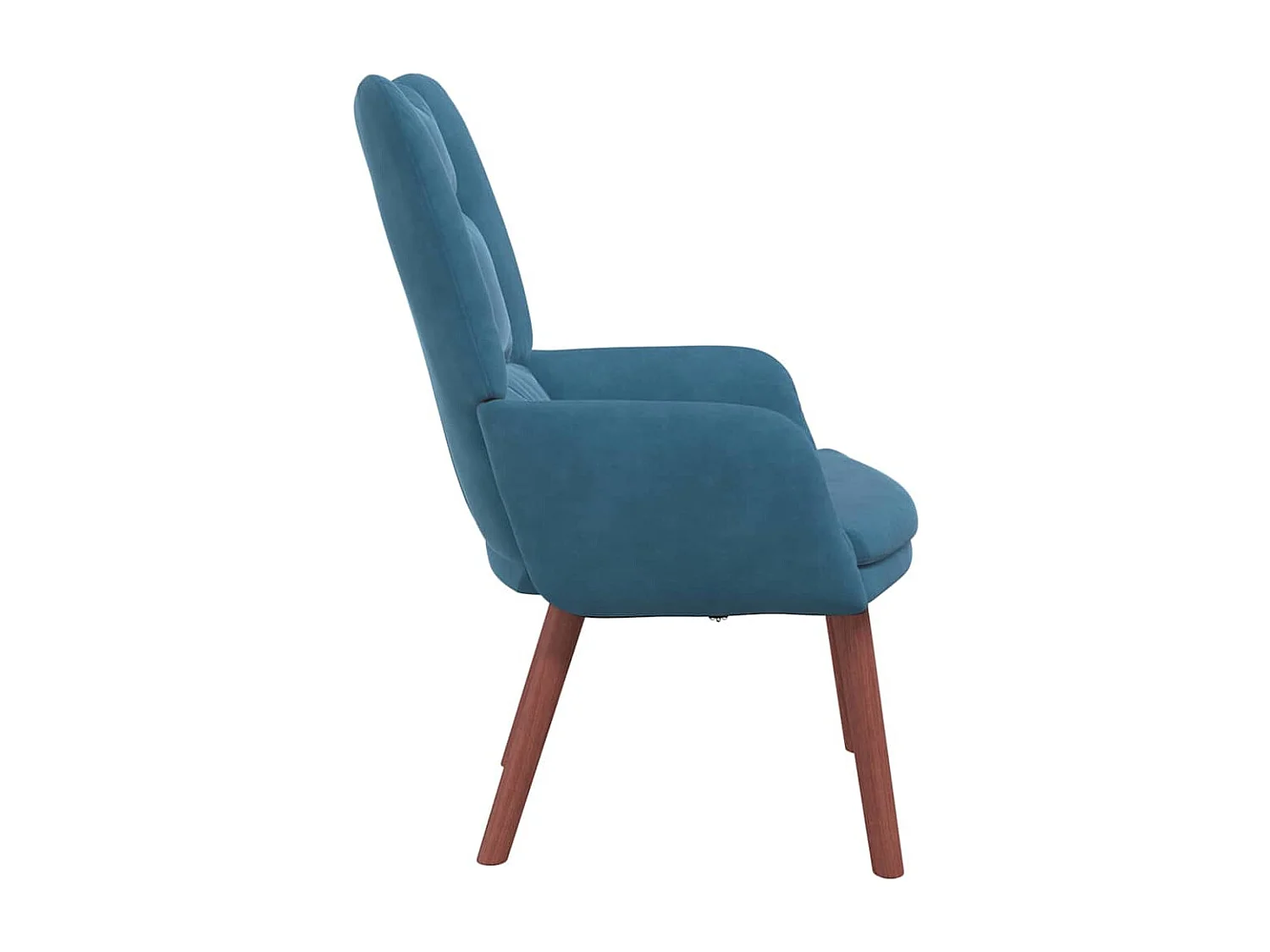 Relaxstoel | Ontspanningsstoel Blauw 63 x 67 x 94 cm Fluweel