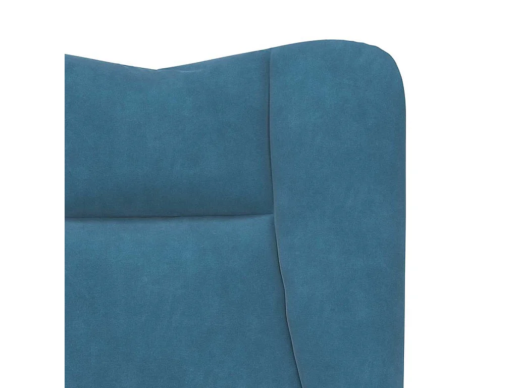 Relaxstoel | Ontspanningsstoel Blauw 63 x 67 x 94 cm Fluweel