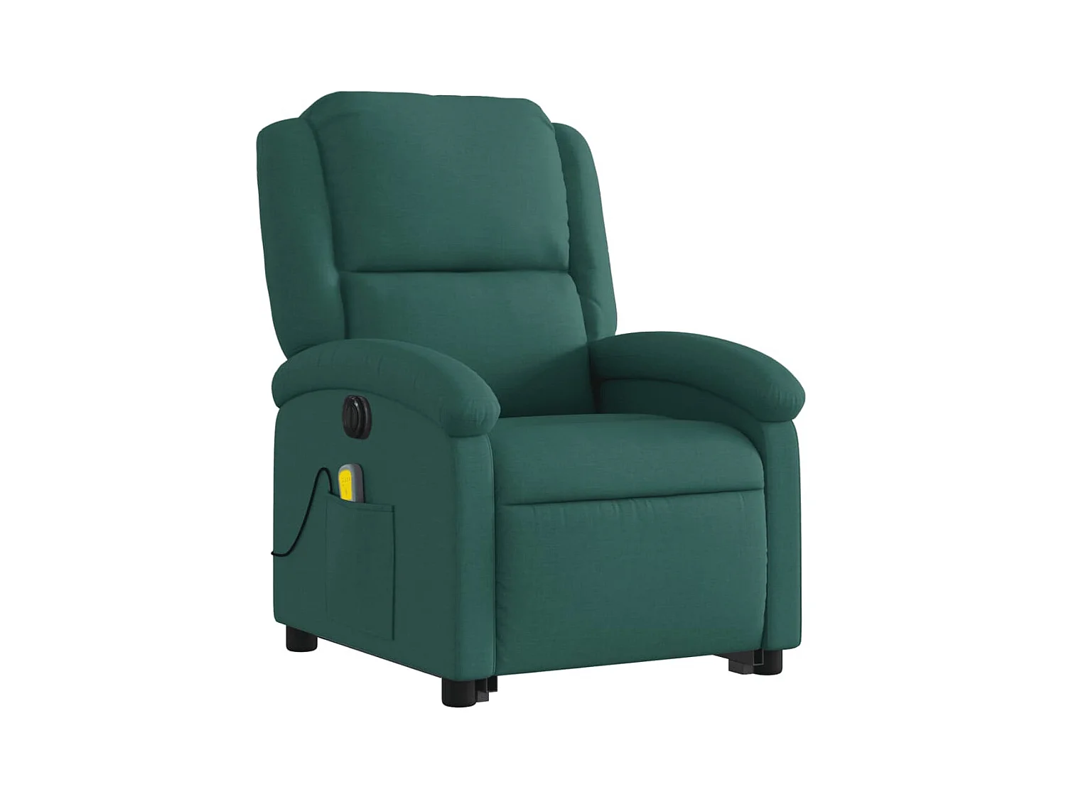 Sillón de salón | Silla | Sillón masaje eléctrico reclinable elevable tela verde oscuro SHL7069