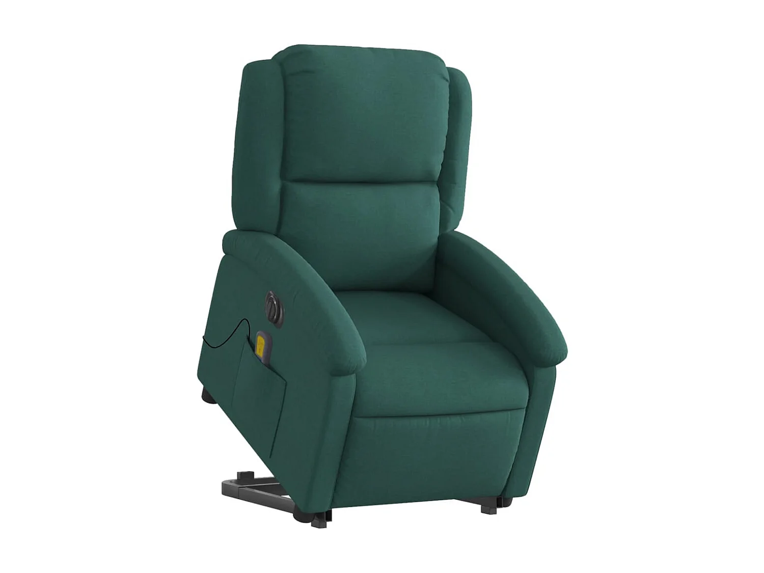 Sillón de salón | Silla | Sillón masaje eléctrico reclinable elevable tela verde oscuro SHL7069