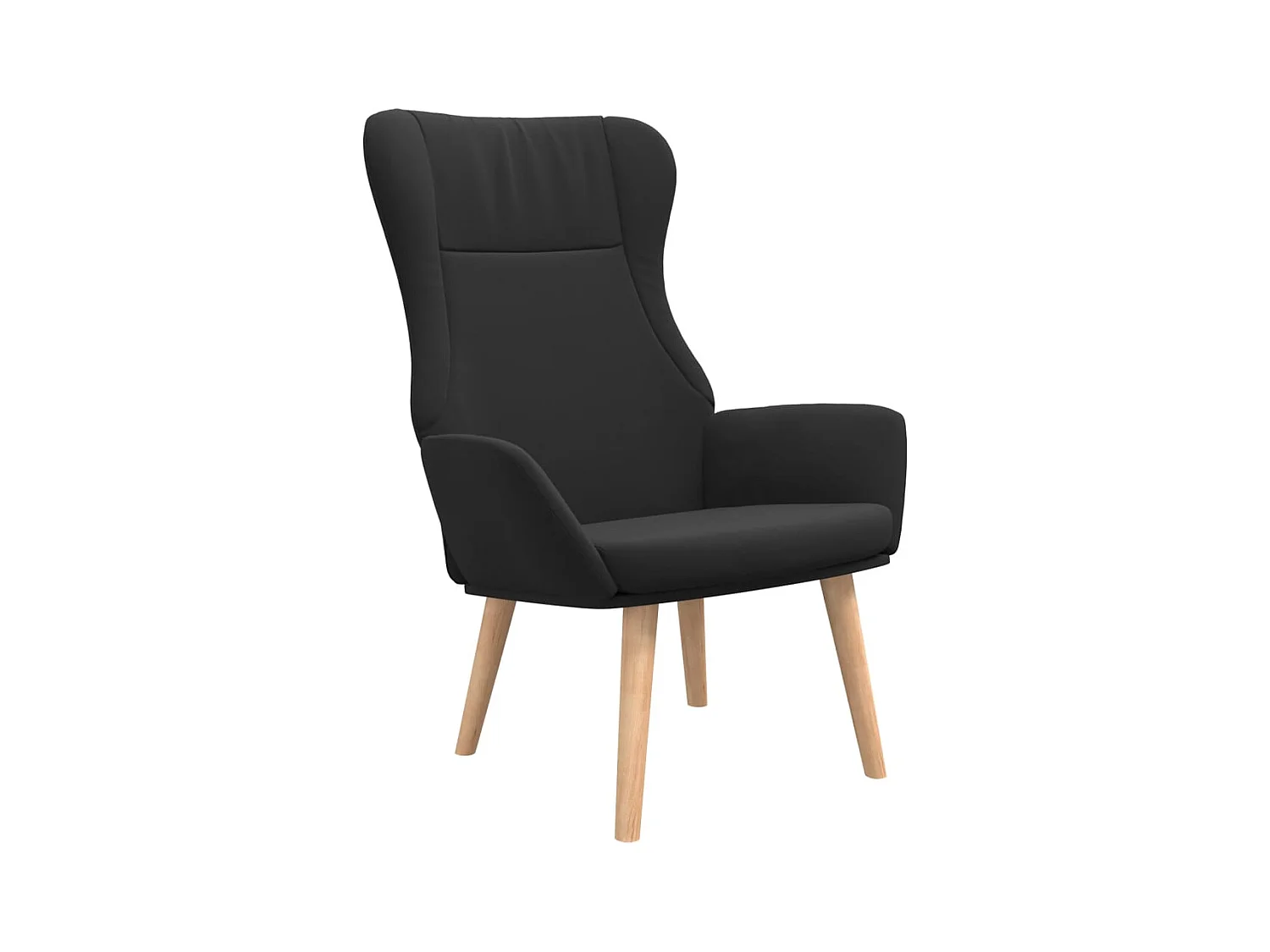 Chaise de relaxation-Fauteuil de Salon Noir Tissu SHL5428
