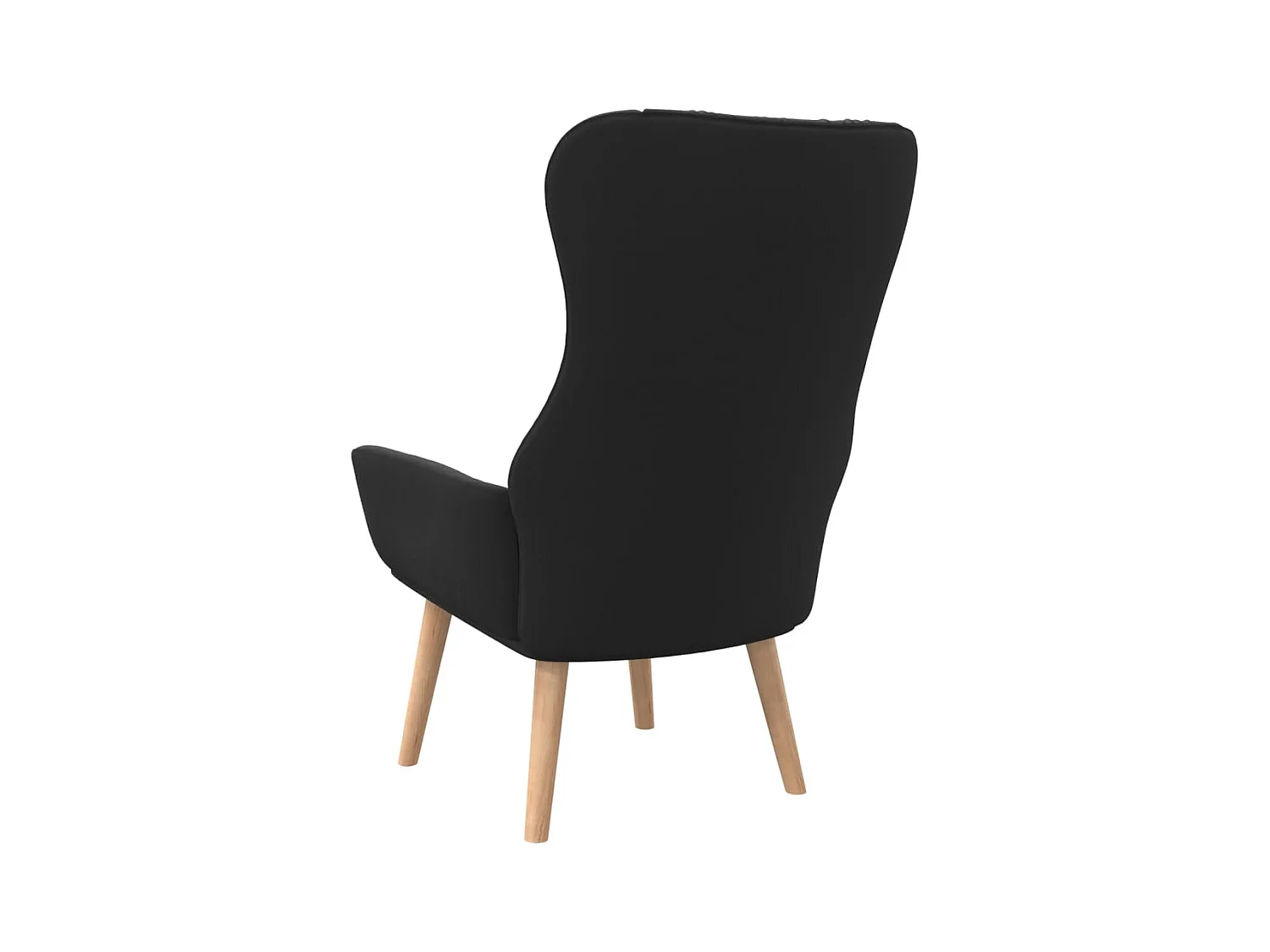 Chaise de relaxation-Fauteuil de Salon Noir Tissu SHL5428