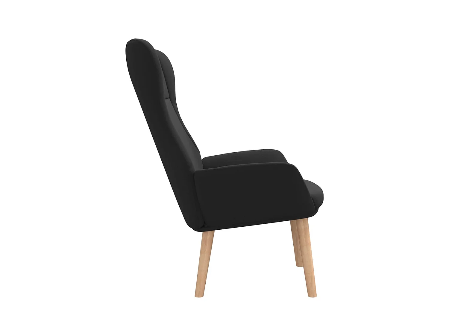 Sillón de relax | Silla de relax de tela negro SHL6463