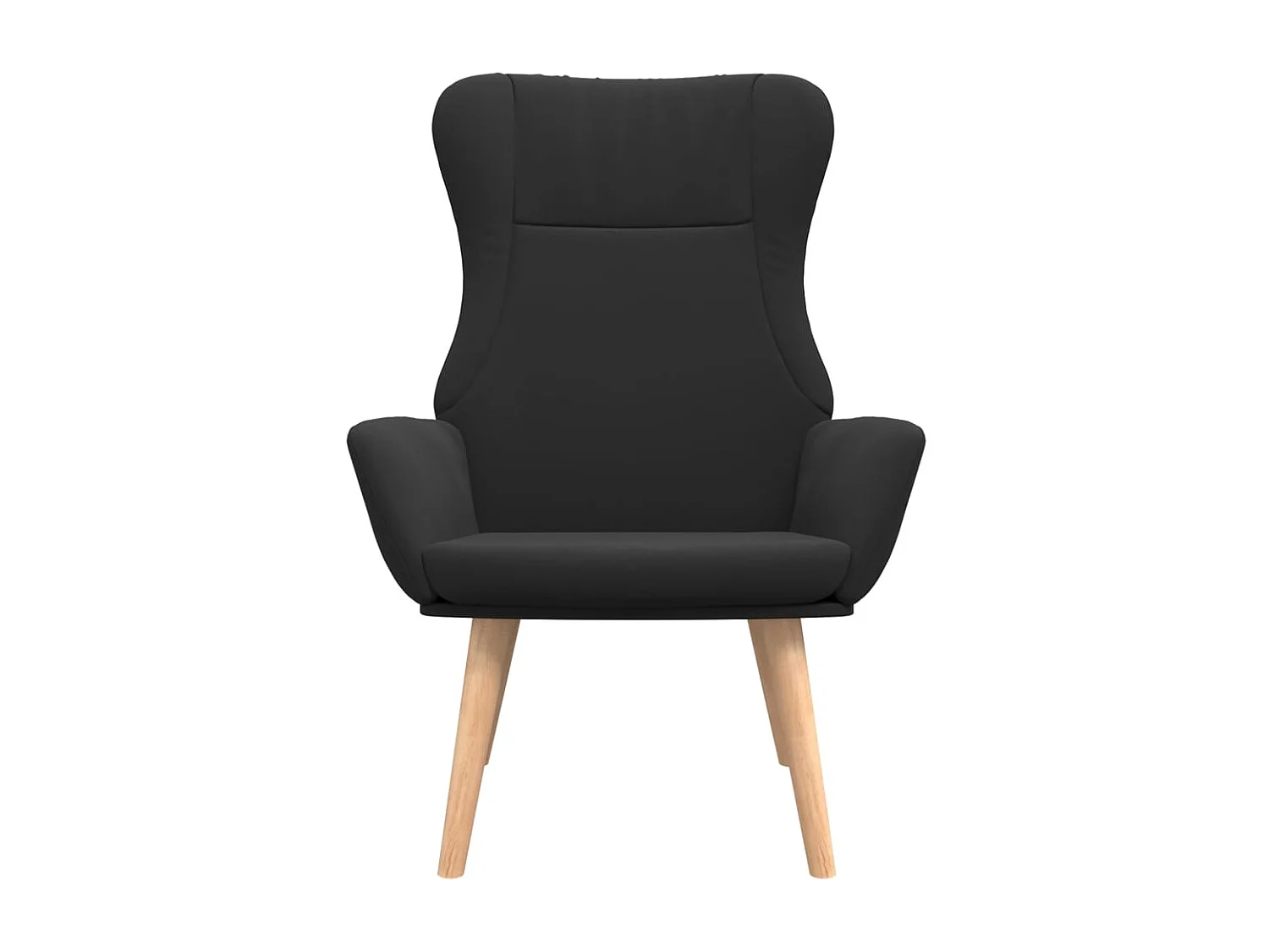 Chaise de relaxation-Fauteuil de Salon Noir Tissu SHL5428