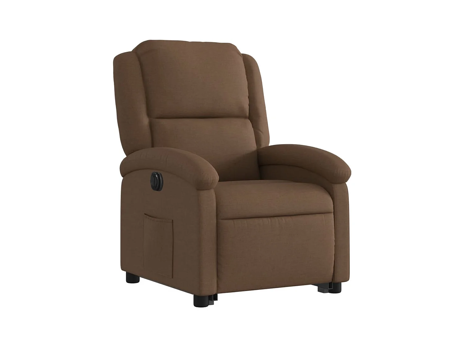 Silla de relax | Sillón eléctrico reclinable elevable de tela marrón SHL4465