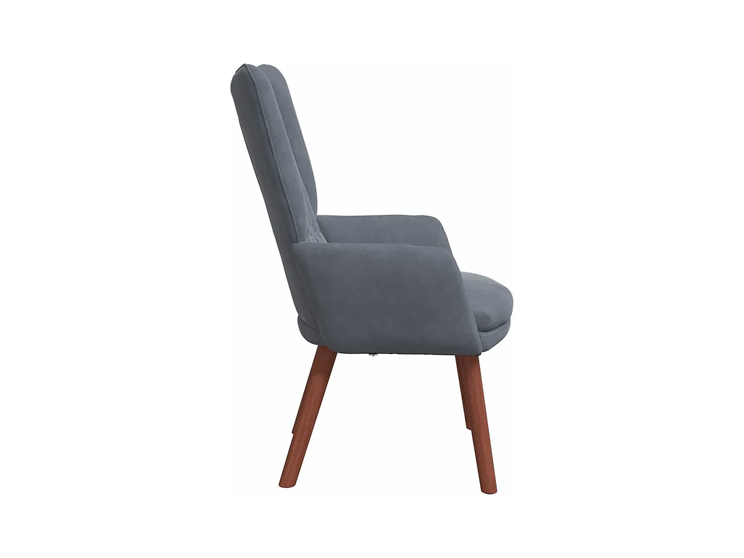 Poltrona | Cadeira de Sala | Cadeira Relaxante Cinzento escuro 63x67x94 cm Veludo SHL993947