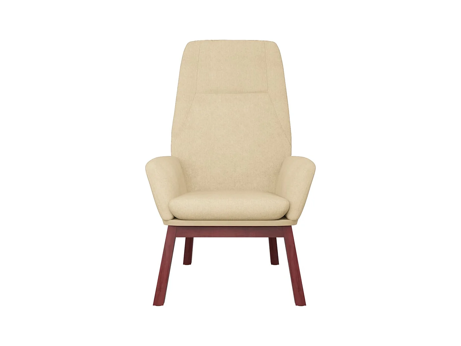 Sillón de relax | Silla de relax de tela color crema SHL4556