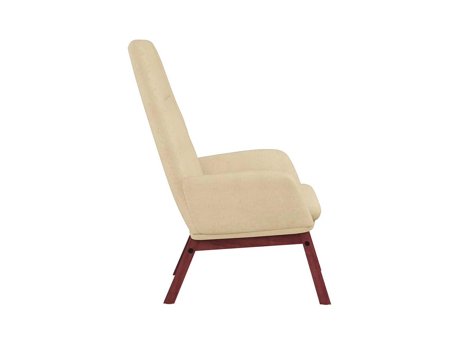 Sillón de relax | Silla de relax de tela color crema SHL4556