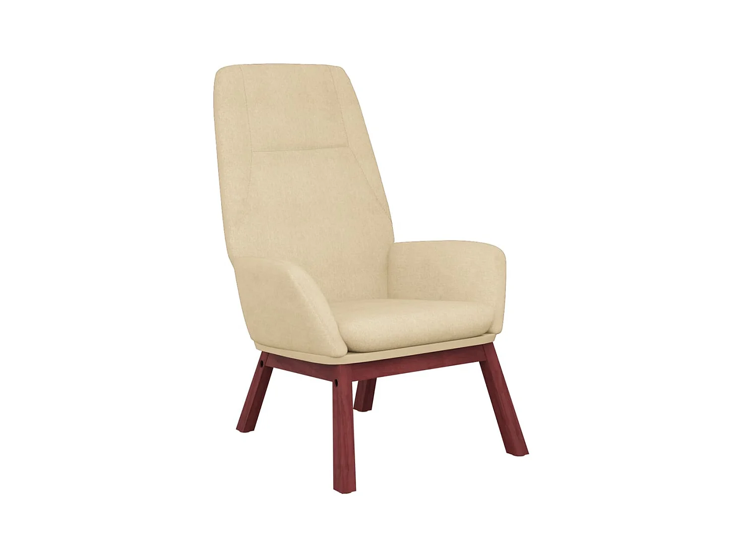 Chaise de relaxation-Fauteuil de Salon Crème Tissu SHL5332