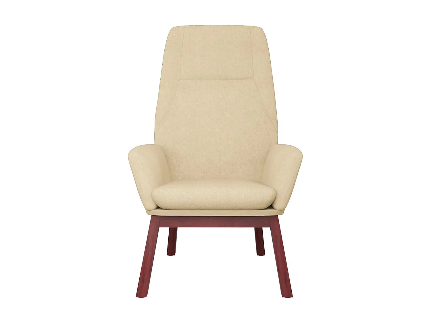 Chaise de relaxation-Fauteuil de Salon Crème Tissu SHL5332