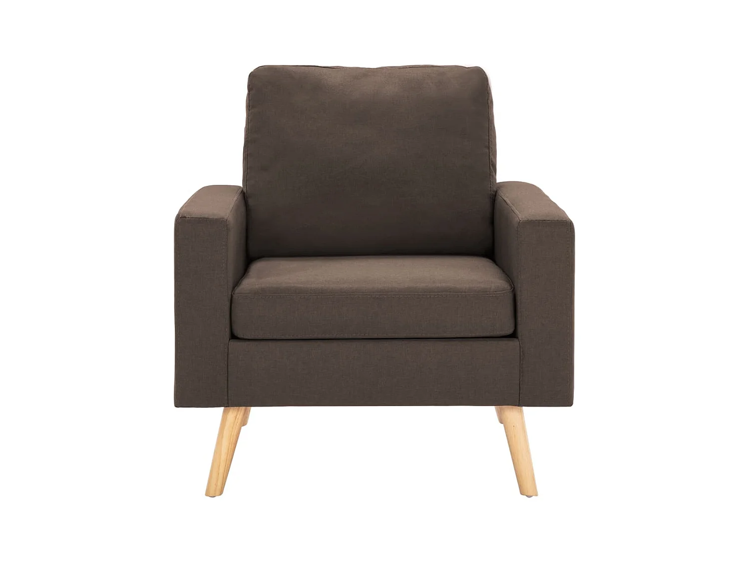 Sillón de salón | Silla de relax | Sillón de tela marrón SHL8023