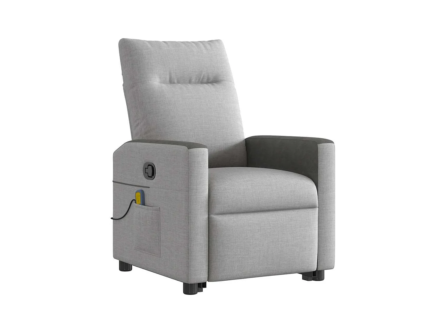 Sillón de salón | Silla | Sillón de masaje reclinable de pie de tela gris nube SHL7192