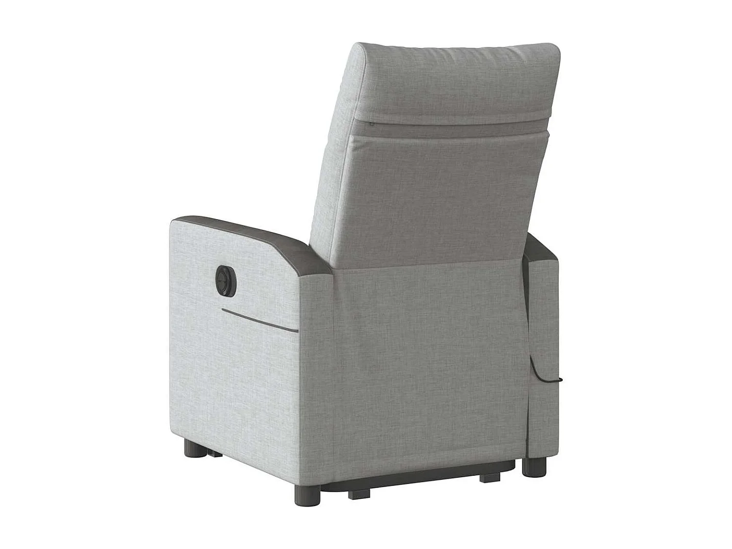 Sillón de salón | Silla | Sillón de masaje reclinable de pie de tela gris nube SHL7192