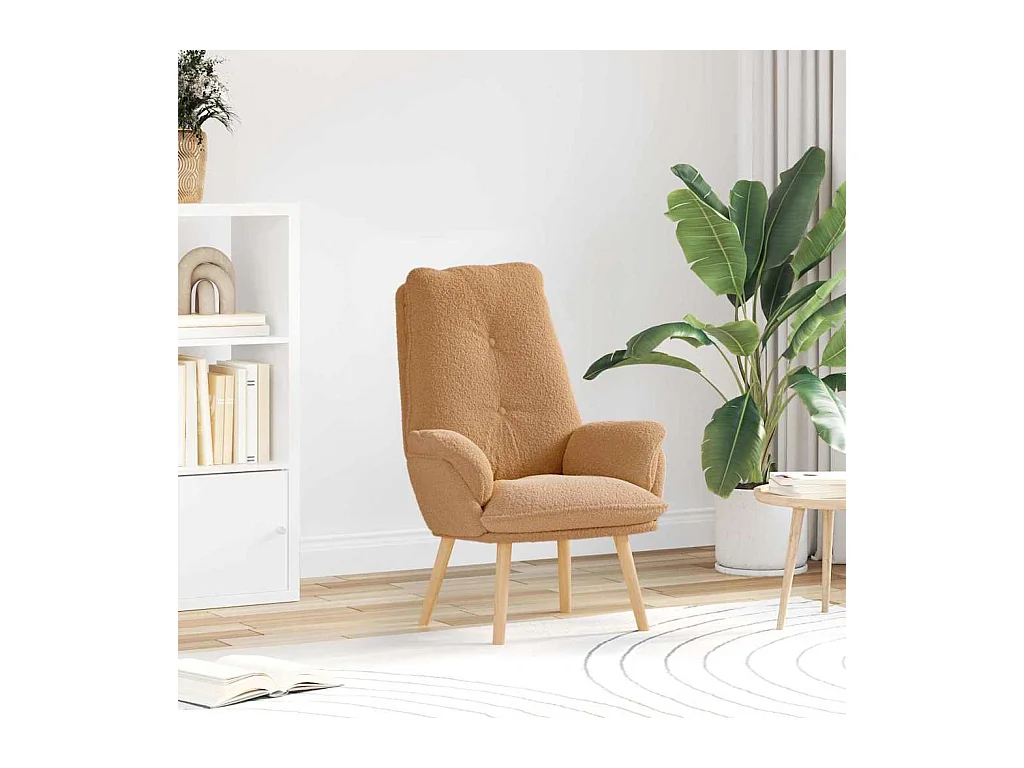 Sillón de relax | Silla Relax | Sillón de salón Beige 69x74x93 cm tela SHL2721