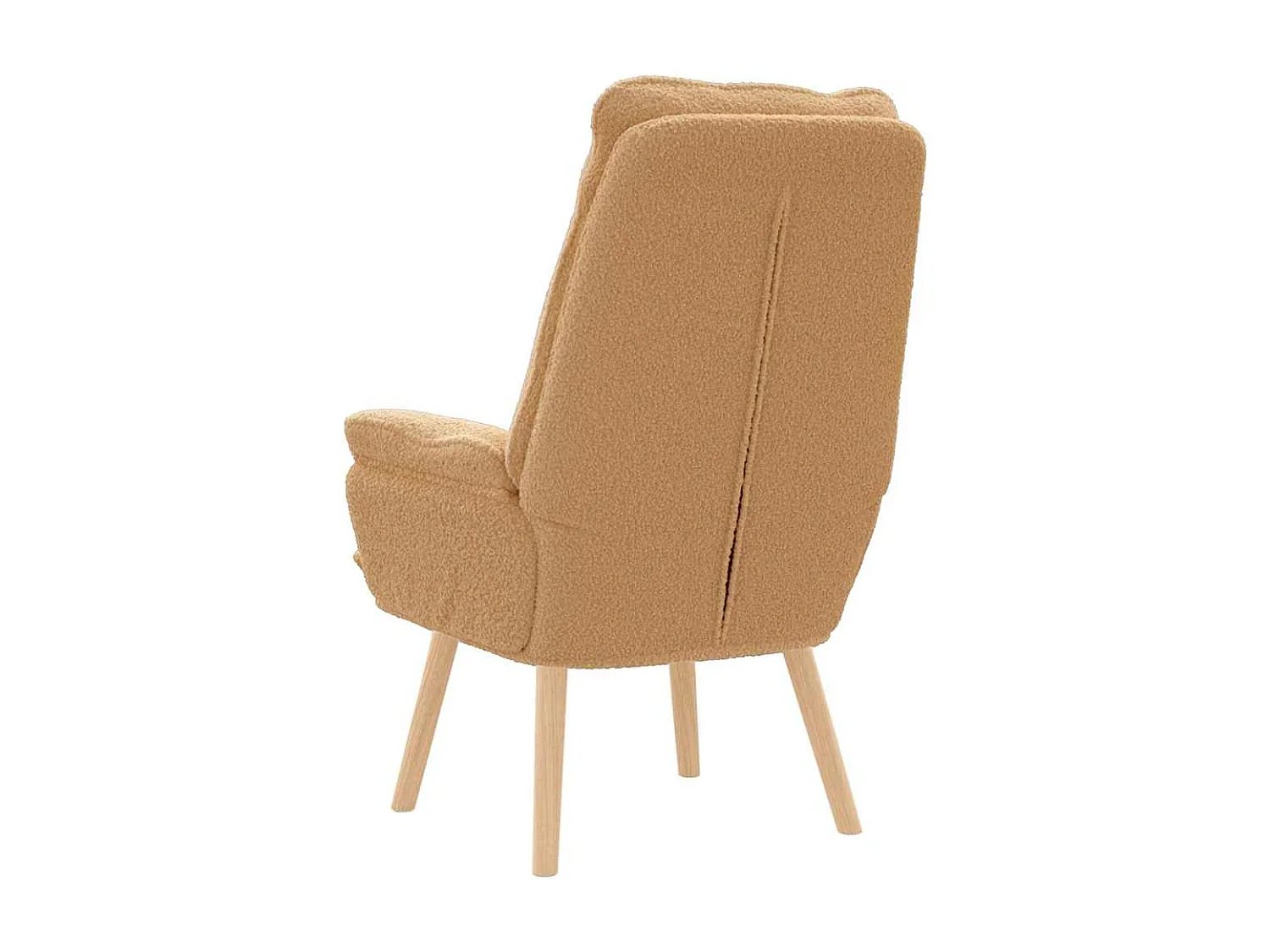 Relaxsessel | Lounge Sessel für Wohnzimmer Beige 61x78x98 cm Sherpa-Stoff SHL54565